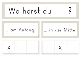 Vorschau - Präsentationen/Tafelbilder - Tafelmaterial: Lautschulung / Lautdiskriminierung (phonologische Bewusstheit) - Seite 3