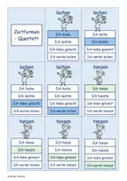 Vorschau - Spiele - Quartett Zeitformen - Seite 1