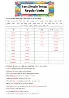 Vorschau - Arbeitsblätter - Worksheet Past Simple Tense: Regular Verbs - Seite 2
