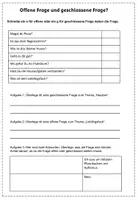 Vorschau - Arbeitsblätter - Fragearten : Offene oder geschlossene Frage? - Seite 2