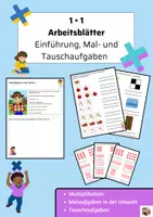 Vorschau - Arbeitsblätter - Materialpaket Einmaleins und Einführung in die Multiplikation - Seite 1