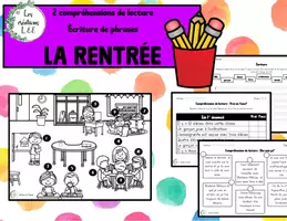 Aperçu - Fiches - Lis et écris avec la scène de la rentrée - Page de couverture
