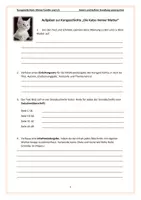 Vorschau - Unterrichtsreihen - äußere u. innere Handlung untersuchen, Kurzgeschichte: "Die Katze meiner Mutter" (Familie, Mutter-Sohn-Beziehung) & weitere Aufgaben+LÖSUNGEN Klasse 7 - Seite 3