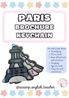 Vista previa - Tarjetas / Manipulativos - PARIS BROCHURE KEYCHAIN- LET'S TRAVEL - Portada