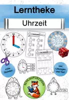 Vorschau - Stundenentwürfe - Lerntheke Uhrzeit volle Stunden Klasse 1 2 - Deckblatt