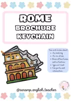 Vista previa - Tarjetas / Manipulativos - ROME BROCHURE KEYCHAIN- LET'S TRAVEL - Portada