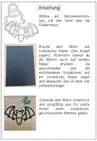 Vorschau - Mal- und Bastelvorlagen - Halloween - Fensterbilder - Kunstprojekt mit Schritt für Schritt Anleitung - Seite 3