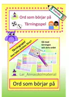 förhandsvisning - Ord som börjar på. Ett tärningspel - försättsblad