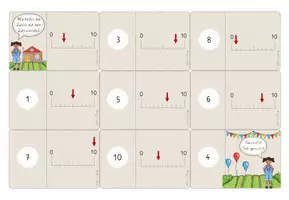 Vorschau - Stationenlernen - Zahlenraum bis 20, 8x Domino zum Zahlenstrahl, Zahlvorstellung, Zahlenraumerweiterung bis 20 - Seite 2