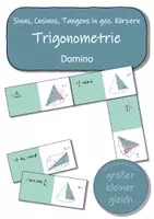 Vorschau - Spiele - Trigonometrie (Sinus, Cosinus, Tangens) - Domino (Legespiel) - Deckblatt