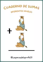 Vista previa - Hojas de trabajo - REPASO DE SUMAS PARA DIFERENTES NIVELES - Portada
