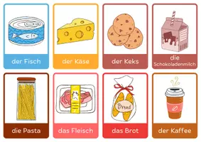Aperçu - Cartes / Images - Essen und Trinken, Bildkarten / Nourriture et boissons en allemand - Page 2