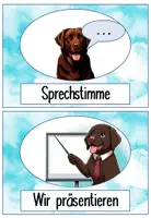 Vorschau - Poster - Lautstärkekarten Tafelmaterial Labradorklasse dunkel #Klassentier - Seite 1