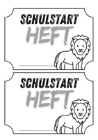 Vorschau - Arbeitsblätter - Schul Start Heft (a5) für 1.Klasse SCHULEINGANGSPHASE - Seite 1