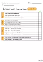 Vorschau - Arbeitsblätter - Checkliste - Gedichte verfassen - Seite 2