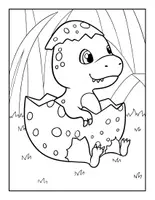 Aperçu - Apprentissages en autonomie - Dinosaur Coloring Pags for Kids Holiday Coloring Activities - Page 2