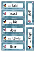 Vorschau - Aufgabenkarten - Schilder/Labels: In the classroom - Seite 2