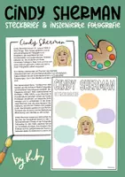 Vorschau - Arbeitsblätter - Cindy Sherman Steckbrief & Inszenierung in der Fotografie - Fotografie im Kunstunterricht - Deckblatt