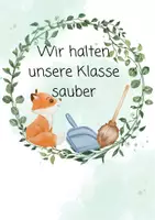 Vorschau - Bildkarten - Klassenregeln Fuchs (1.-4. Klasse) - Seite 1