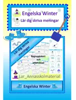 förhandsvisning - Lär dig skriva meningar. Engelska Winter - försättsblad