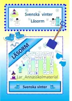 förhandsvisning - Läsorm Engelska Winter - försättsblad