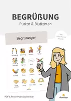 Vorschau - Poster - Begrüßungen: Plakate & Bildkarten für den Klassenraum - Deckblatt
