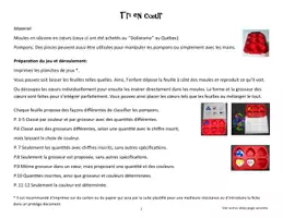 Aperçu - Matériel pour travaux manuels / dessin - Tri en coeur - Page 1