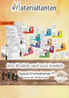 Vorschau - Stundenentwürfe - Merkmale eines Kriminalromans anhand der Lektüre "Der Richter und sein Henker" - Deckblatt