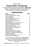 Vorschau - Anderer Materialtyp - Kinderlieder Songbook - German Children's Songs & Nursery Rhymes - Kids Songs, Vol. 3 - Liederbuch - Seite 1
