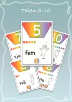 förhandsvisning - Materialpaket - Talen 0-10 med TAKK 🌈 - sida 1
