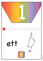 förhandsvisning - Materialpaket - Talen 0-10 med TAKK 🌈 - sida 3