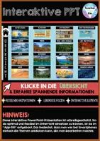 Vorschau - Unterrichtsreihen - Interaktive Power Point DAS WETTER - Keine Vorbereitung - Spektakuläre Virtuelle Erfahrung - APP-Style - Seite 1