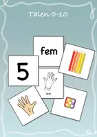 förhandsvisning - Kort med talen 0-10 och TAKK 🌈 - försättsblad