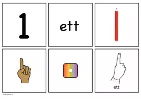 förhandsvisning - Kort med talen 0-10 och TAKK 🌈 - sida 2
