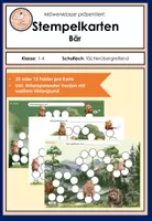 Vorschau - Anderer Materialtyp - Stempelkarten: Klassentier Bär (Verstärkungs-/Belohnungssystem/Token) - Deckblatt