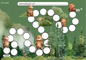 Vorschau - Anderer Materialtyp - Stempelkarten: Klassentier Bär (Verstärkungs-/Belohnungssystem/Token) - Seite 3