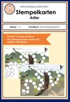 Vorschau - Anderer Materialtyp - Stempelkarten: Klassentier Adler (Verstärkungs-/Belohnungssystem/Token) - Deckblatt