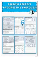 Vorschau - Arbeitsblätter - Present Perfect Progressive Excersises - Deckblatt