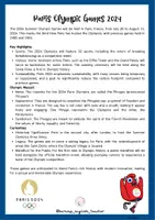 Vista previa - Hojas de trabajo - OLYMPIC GAMES READING COMPREHENSION - página 2