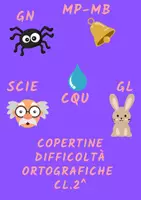 anteprima - Esercizi - Copertine Difficoltà Ortografiche - Pagina di copertina