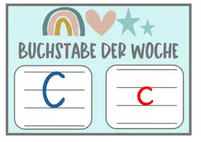 Vorschau - Poster - Buchstabe der Woche. Buchstabeneinführung. Aushang in Druck- und Grundschrift - Seite 3