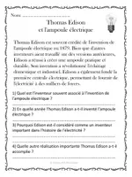 Aperçu - Feuilles d'exercices - Compréhension de lecture - Inventeurs et inventions (10 textes) - Page de couverture