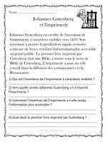 Aperçu - Feuilles d'exercices - Compréhension de lecture - Inventeurs et inventions (10 textes) - Page 3