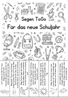 Vorschau - Mal- und Bastelvorlagen - Segen ToGo für das neue Schuljahr zum Schuljahresanfang - Seite 1
