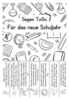 Vorschau - Mal- und Bastelvorlagen - Segen ToGo für das neue Schuljahr zum Schuljahresanfang - Seite 2