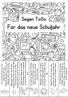 Vorschau - Mal- und Bastelvorlagen - Segen ToGo für das neue Schuljahr zum Schuljahresanfang - Seite 3