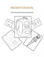 Vorschau - Mal- und Bastelvorlagen - Materialpaket Einschulung - Schulstart / erste Wochen / Hausaufgabenheft - Deckblatt