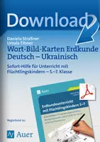 Vorschau - Arbeitsblätter - Wort-Bild-Karten Erdkunde Deutsch - Ukrainisch - Deckblatt