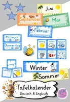 Vorschau - Poster - Tafelkalender & Wetterstation - Klassenorga - Deckblatt