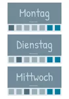 Vorschau - Fördermaterial/Inklusion - Tafelkalender | Lernkalender Grundschule (Dunkelblau) + Wetterkarten - Seite 3